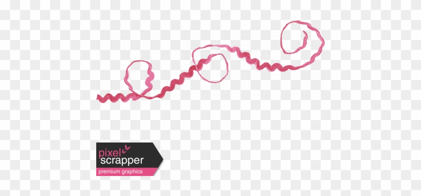 Pink Velvet Ricrac Ribbons Kit - Forever Friends Word Art #1664442