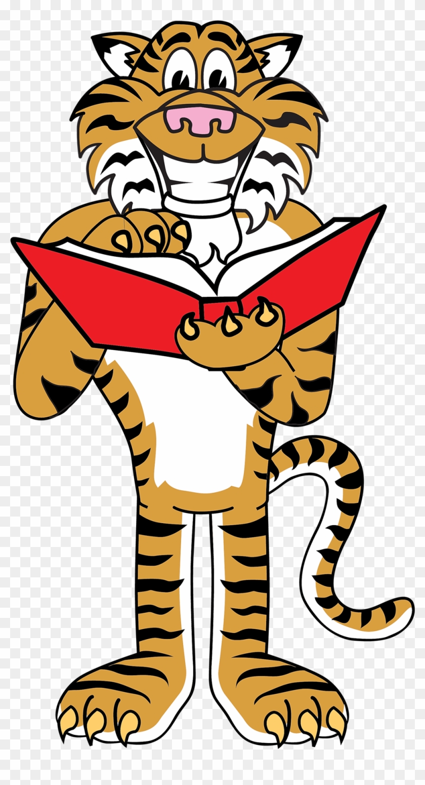 Instructional Time - Cartoon Tiger Standing Up #1664545