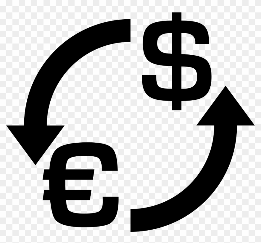 Money Exchange Euro Dollar Svg Png Icon Free Download - Euro Dollar Icon White #1664674