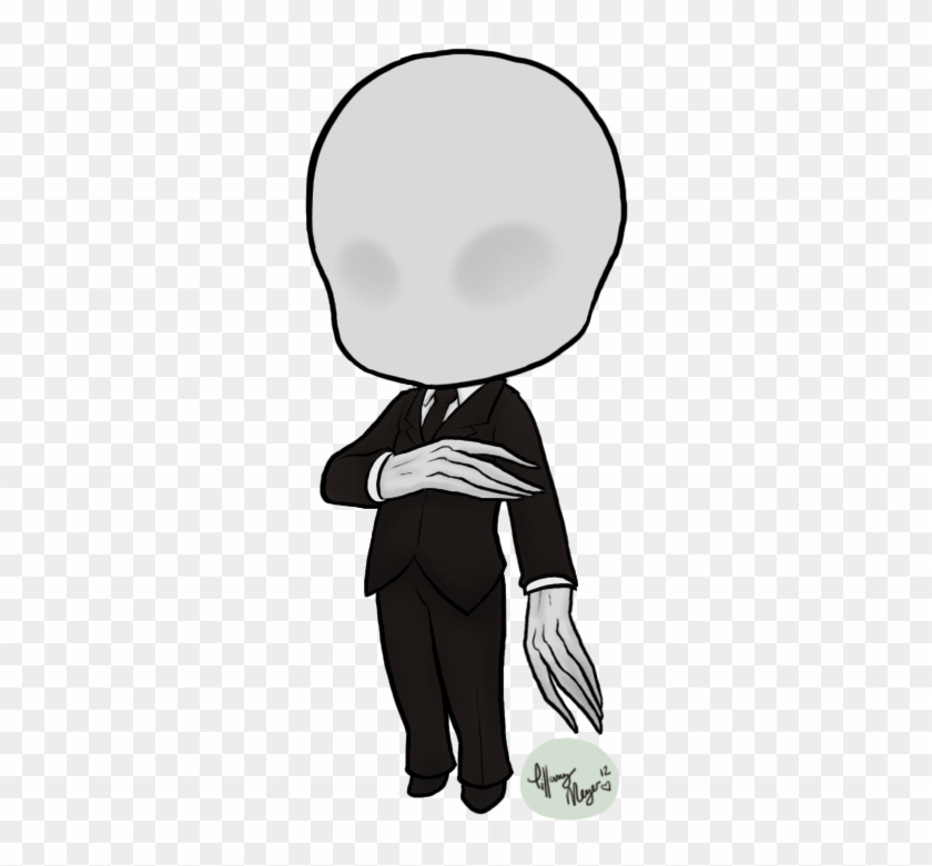 Slender Man Clipart Cartoon - Slender Man Chibi #1664702