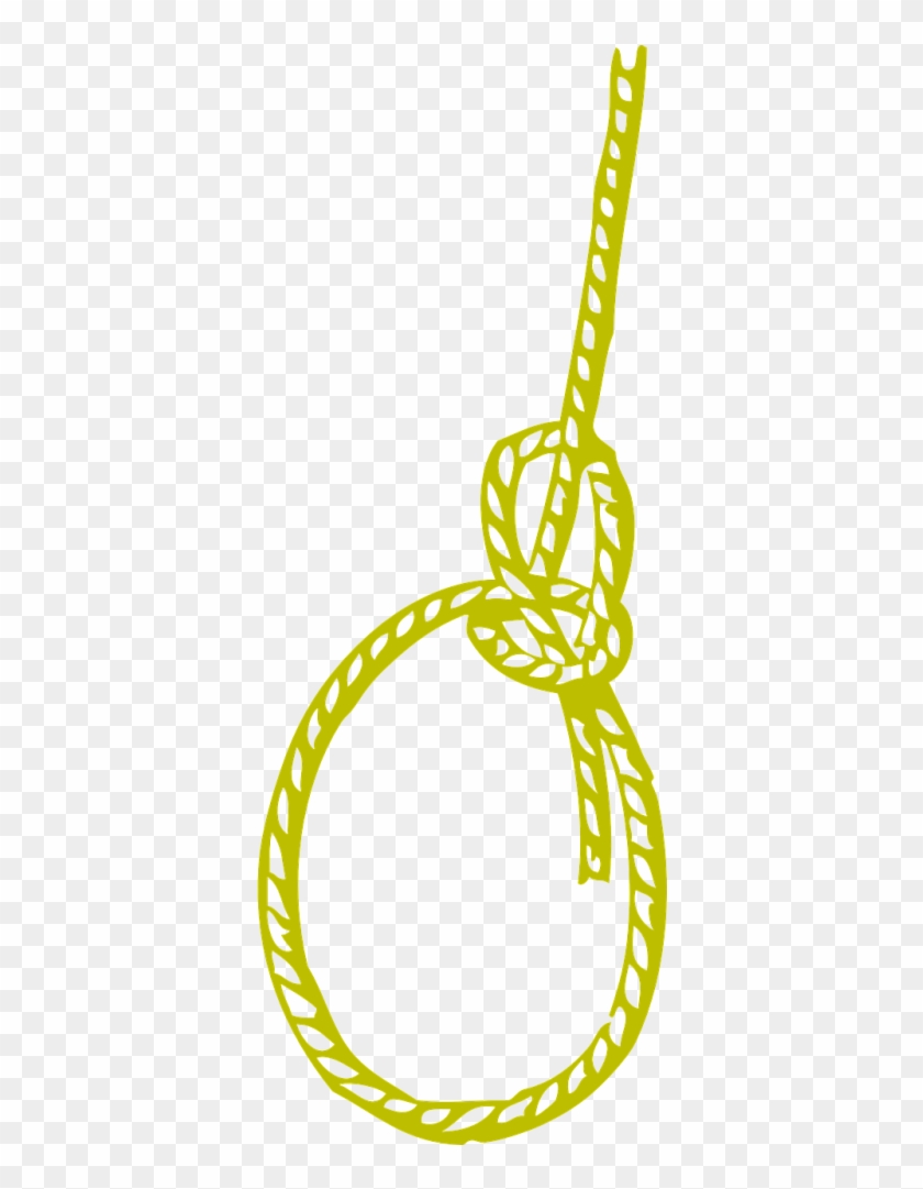 Knot,yellow,rope,cleat - Cartoon Rope Knot Png #1664789