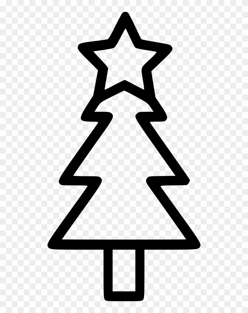 Christmas Tree Fir Newyear Holiday Star Comments - Christmas Pine Tree Clipart #1664892