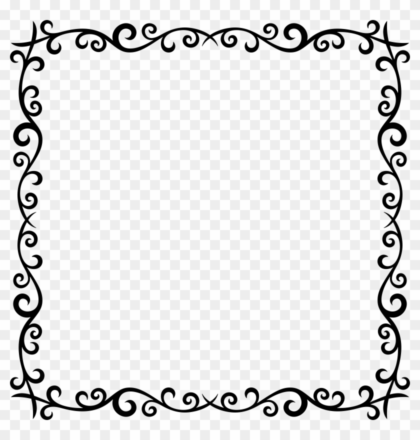 Big Image - Math Border Black And White #1665380
