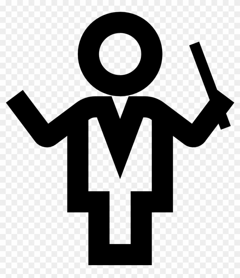 Music Conductor Icon - Dirigent Svg #1665387