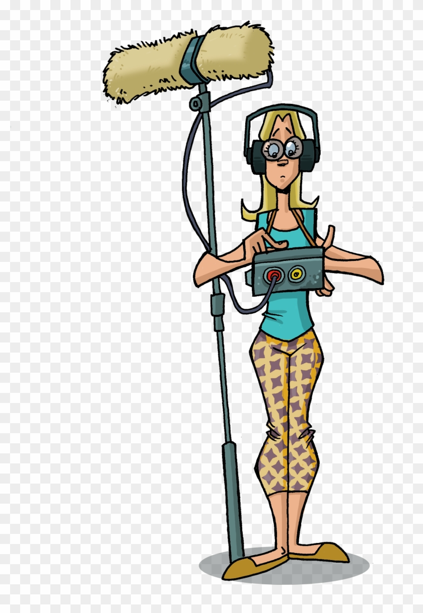 Sound Woman For Whiteboard Video - Cartoon - Free Transparent PNG Clipart  Images Download