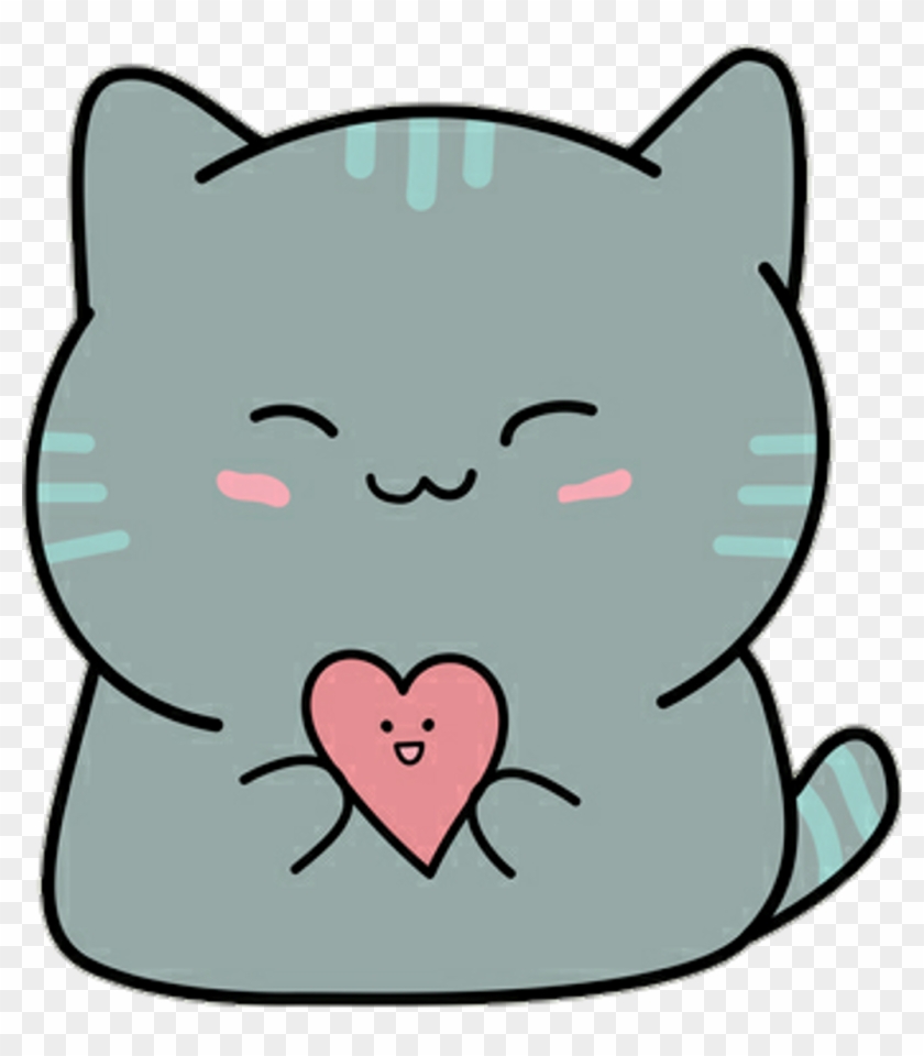 Cat Pink Girls Kawaii Cute Tumblr Dreams Sadness Sad - Cute Kawaii Cat #1665549