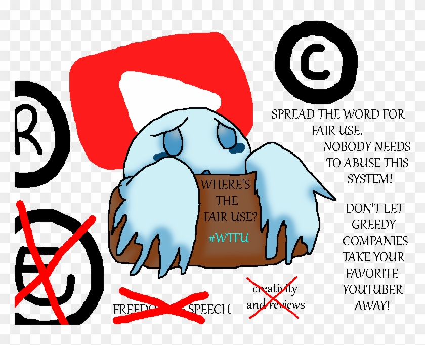 Where's The Fair Use In Youtube Now By Fanaticalpokeblack - Cartoon #1665555