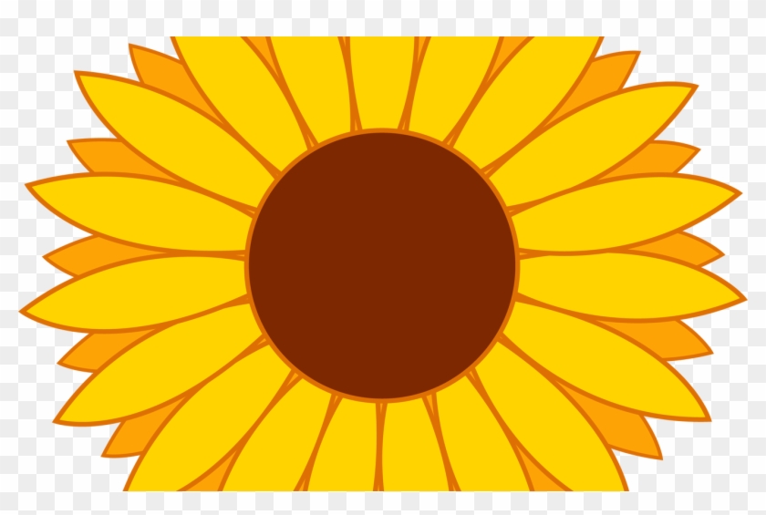 Simple Yellow Sunflower Design Free Clip Art - Sunflower Clipart Png #1665770