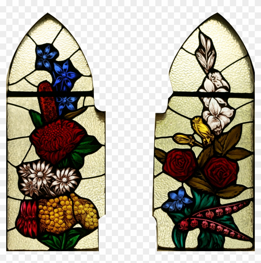 File Stjohnsashfield Stainedglass Flowers - File Stjohnsashfield Stainedglass Flowers #1665783