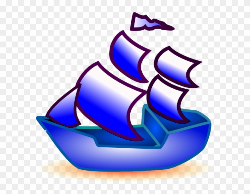 Sail Ship Icon Vector Clip Art - Green Boat Clipart #1665865