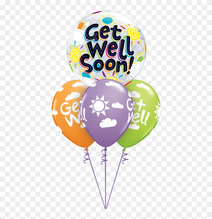 Get Well Soon Sunshine Bubble Layer - Balloon #1665923