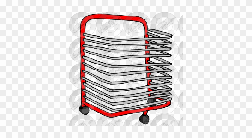 Shopping Clipart Rack - Art Drying Rack Clipart #1666267