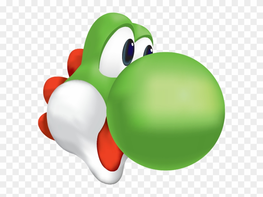 Yoshi Clipart Head - Yoshi Face Png #1666617