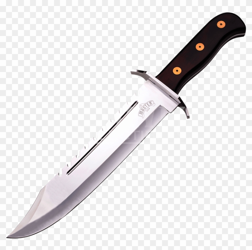 Bowie Knife With Wood Handles #1666622