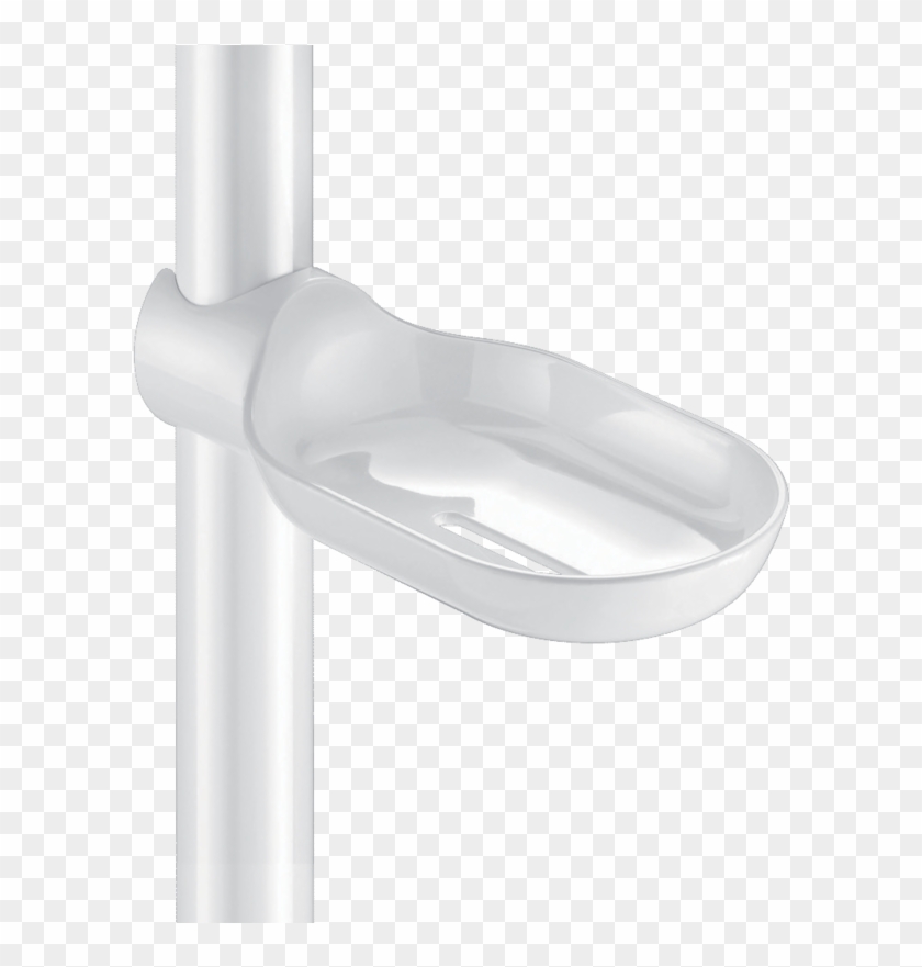 Clip-on Sliding Soap Dish For Shower Rails, Ø 25mm - Putter #1666691