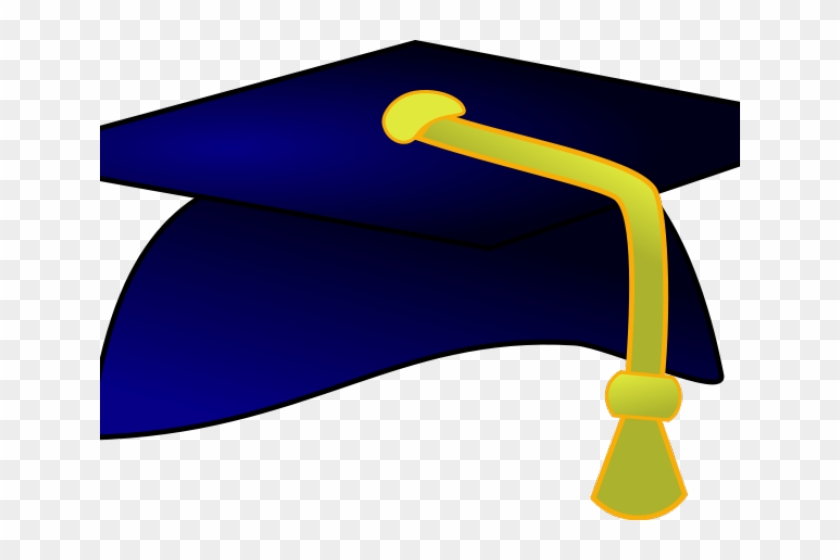 Gown Clipart Blue Cap - Png Graduation Cap #1666719