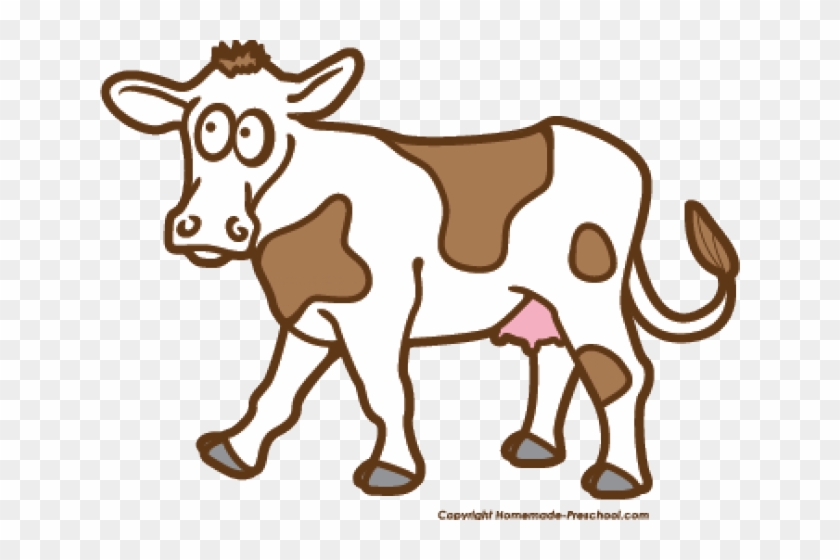 Cow Clipart Preschool - Cow Images Clip Art Black And White #1666768
