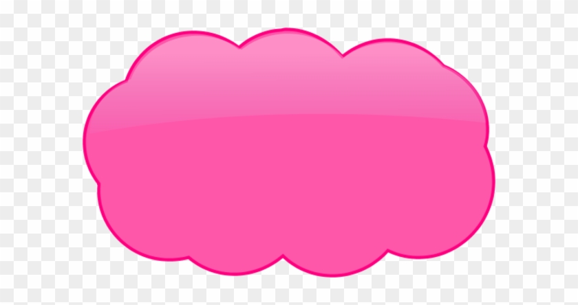 Pink 3d Cloud Thought Bubble Vector Clip Art - Pink 3d Cloud Thought Bubble Vector Clip Art #1666811