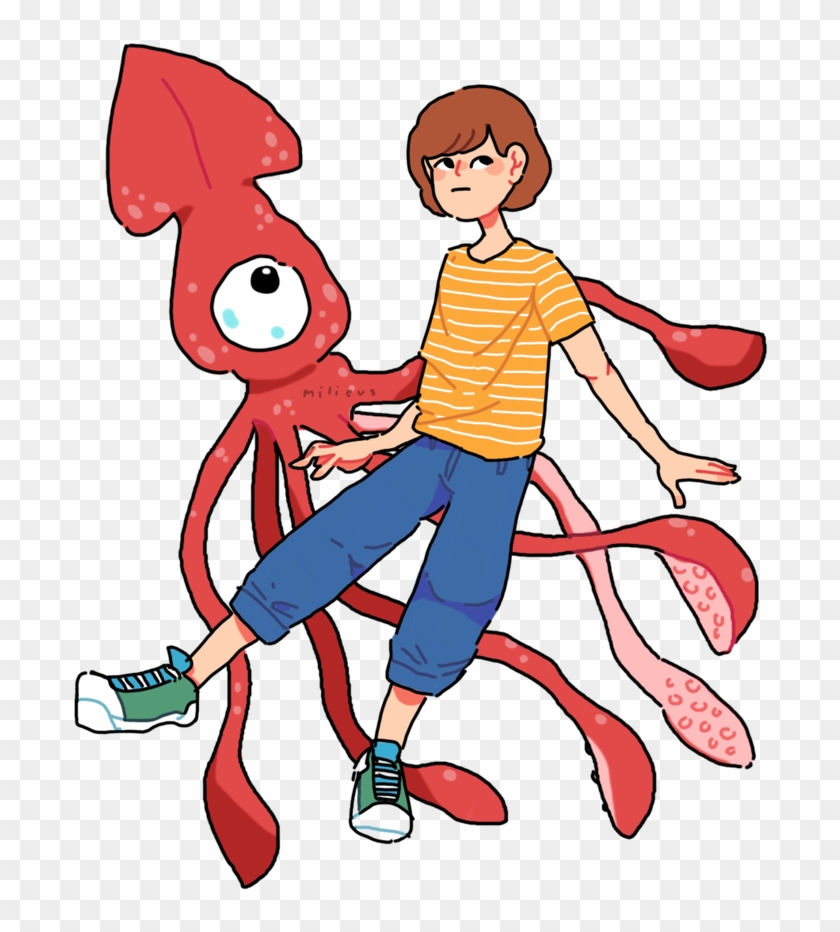 Squids Are Pretty Cool By Milieus - Cartoon #1666896