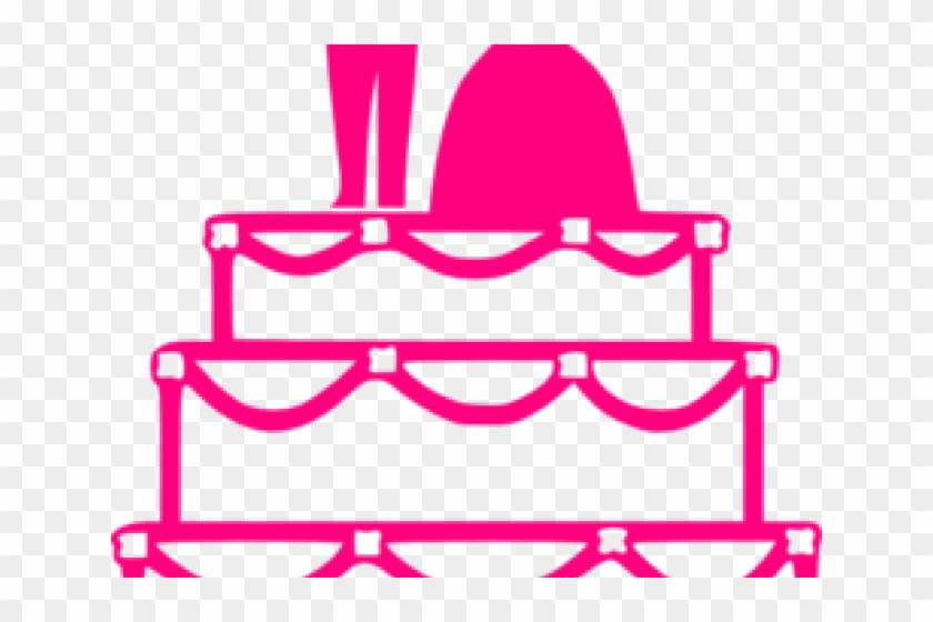Wedding Cake Clipart Pink - Wedding Cake Clip Art #1667160