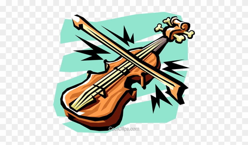 Arts Royalty Free Vector Clip Art Illustration - Violin #1667163