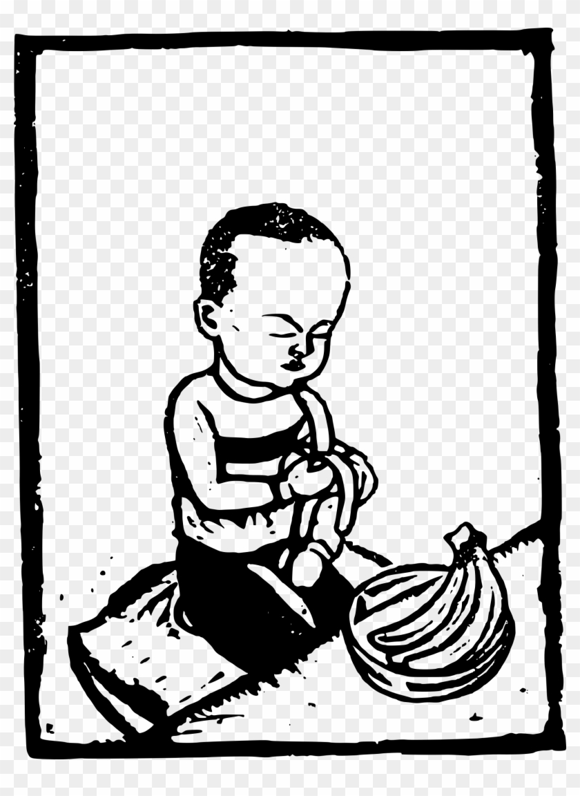 Banana Drawing Boy - Sitting #1667178