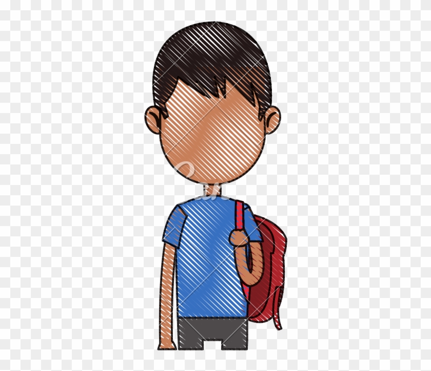 Cartoon Young Boy Student Icon - Cartoon #1667198