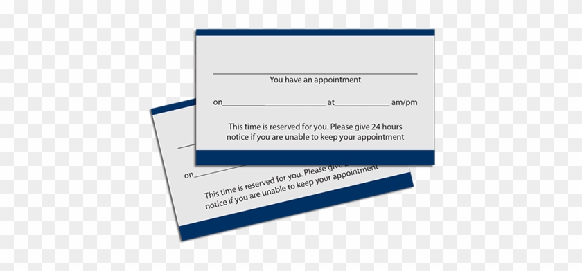 Appointment Card Template - Appointment Card Png #1667335