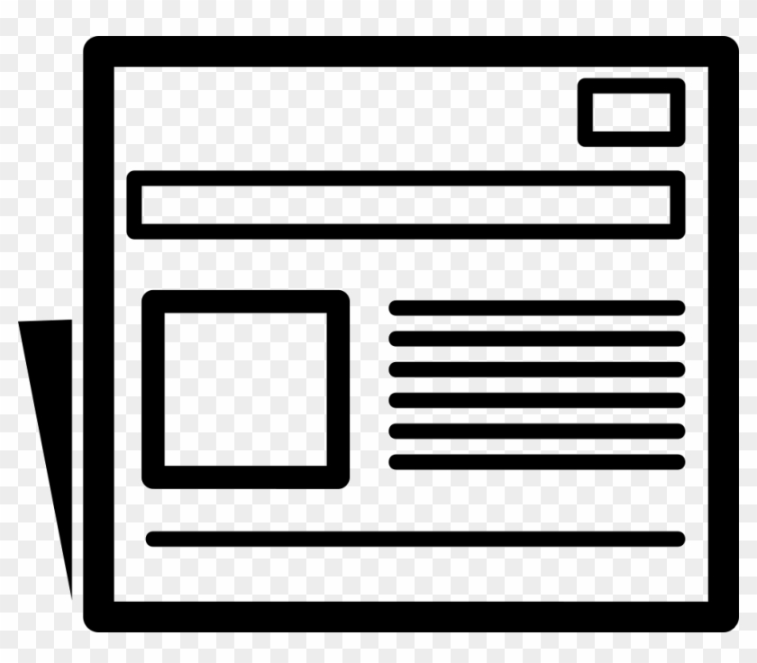 Newspaper Clipart Folded Newspaper - Иконка Газета #1667418