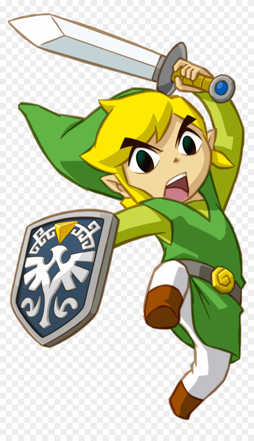 Nintendo Clipart Jumping - Legend Of Zelda Wind Waker Link #1667454