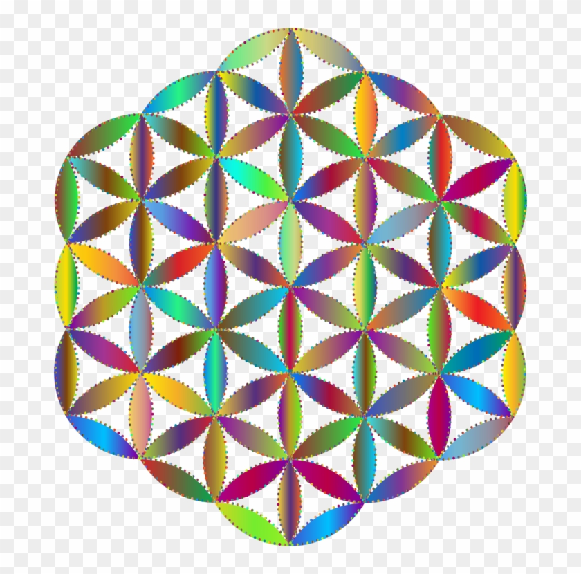 Overlapping Circles Grid Sacred Geometry Symbol Ornament - Overlapping ...
