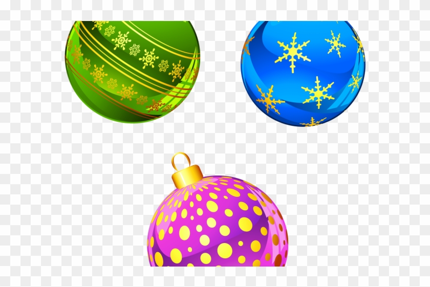 Christmas Ornaments Clipart Retro - Adornos De Navidad Clipart #1667598
