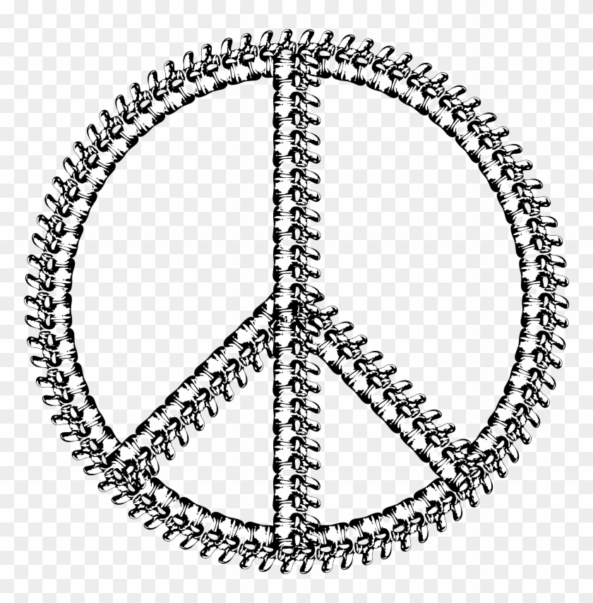 Medium Image - Peace Sign Black And White #1667643