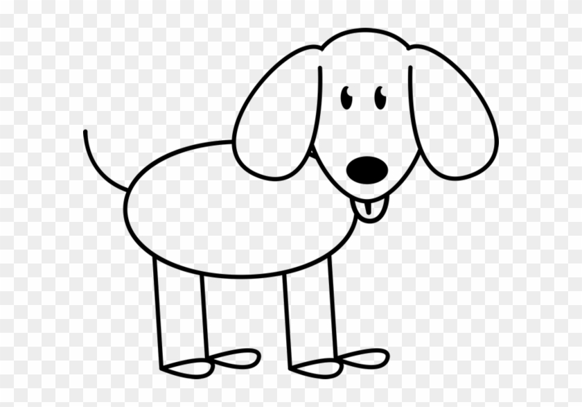 Dog Stick Drawing - Draw A Stick Figure Dog #1667877