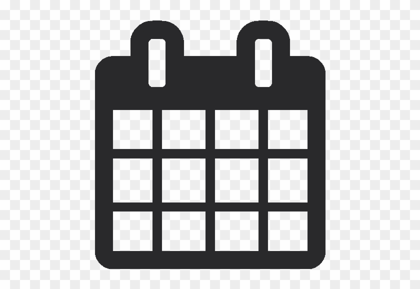 Calendar Icon Black Png #1667949