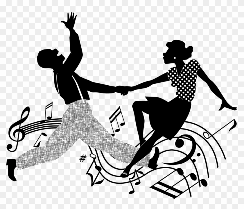 Clipart Free Download Drawing Dancing Swing - Lindy Hop Silhouette #1667951