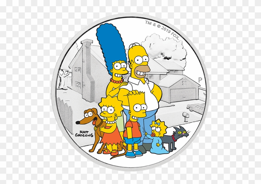 The Family 2oz Silver Proof Coin - Simpsons Coins #1668019