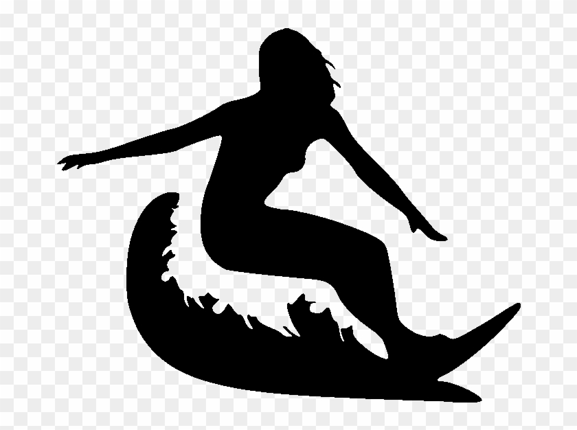 Surfer-girl File Size - Silhouette #1668043