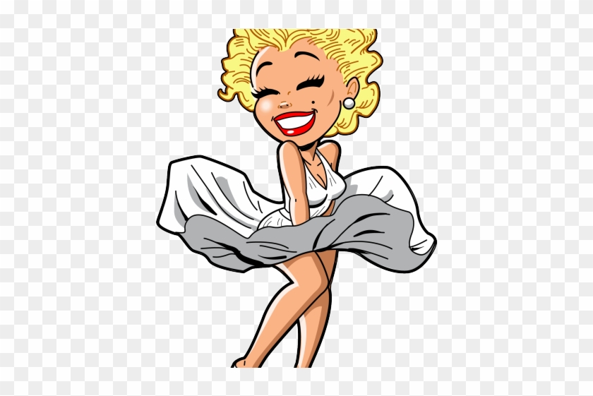 Kiss Clipart Marilyn Monroe - Marilyn Monroe Caricature Drawing #1668096