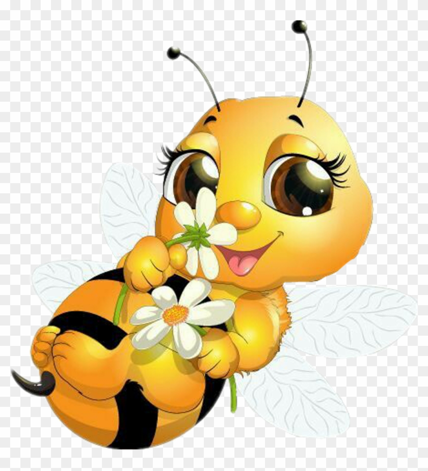 Scbee Sticker - Baby Honey Bee Cartoon #1668201