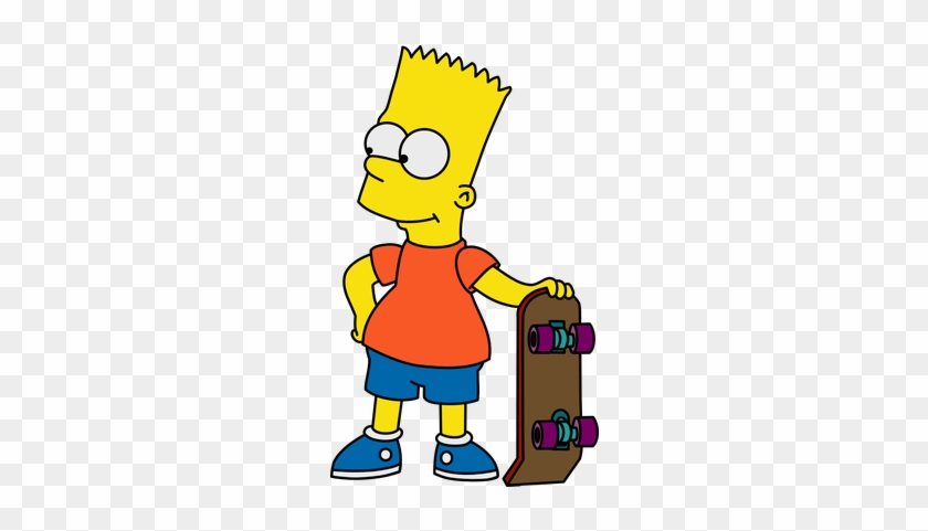 Bart Simpson Skateboard Transparent Png Stickpng - Bart Simpson O Gas #1668322