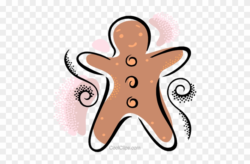 Gingerbread Cookie Royalty Free Vector Clip Art Illustration - Lebkuchen Clipart #1668352