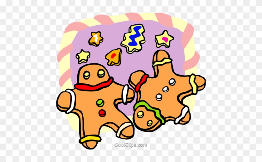 Gingerbread Men Royalty Free Vector Clip Art Illustration - Gingerbread Men Royalty Free Vector Clip Art Illustration #1668369
