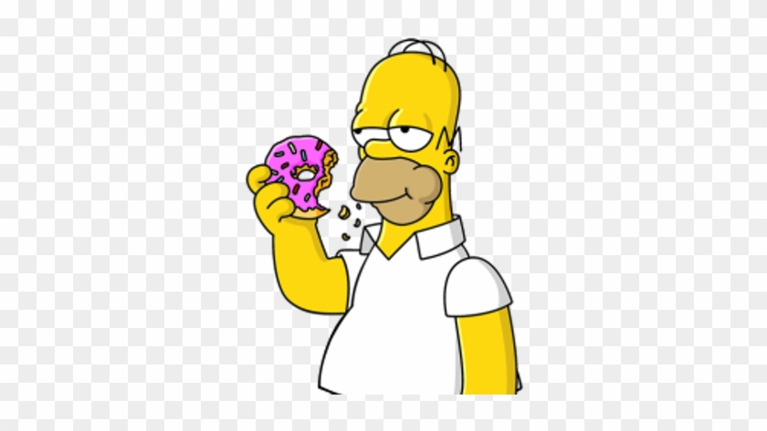 Homer Simpson - Homer Simpson And Donut #1668394