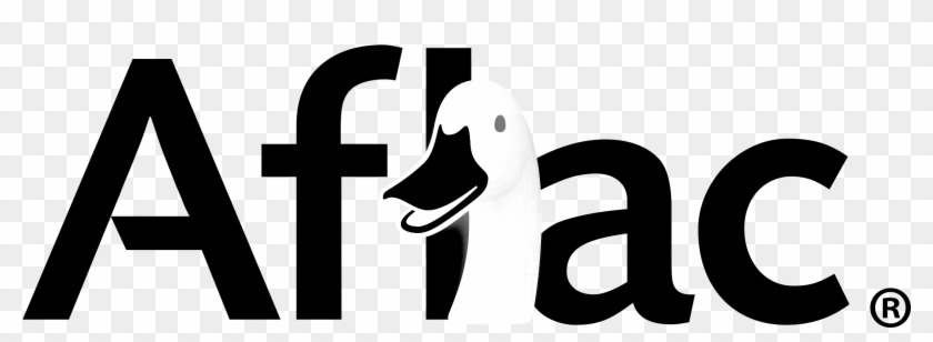 Aflac Logo Png Transparent & Svg Vector Freebie Supply - Aflac Black And White #1668440