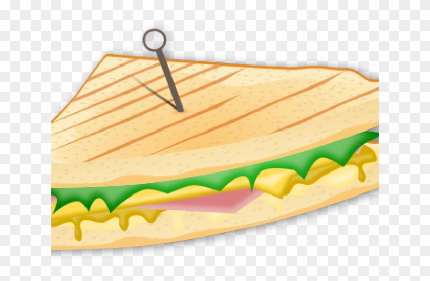 Grilled Cheese Clipart Cute - Ham And Cheese Sandwich Clipart #1668481