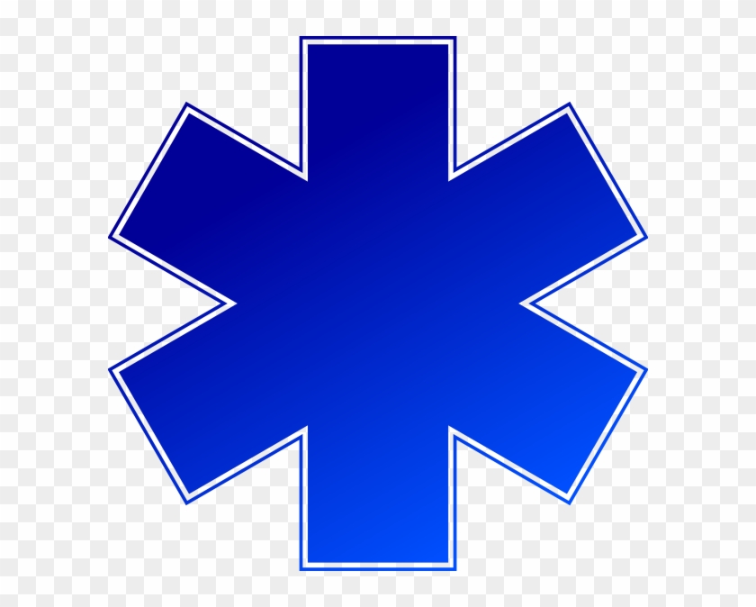 Clipart Cross Blue - Star Of Life #1668560