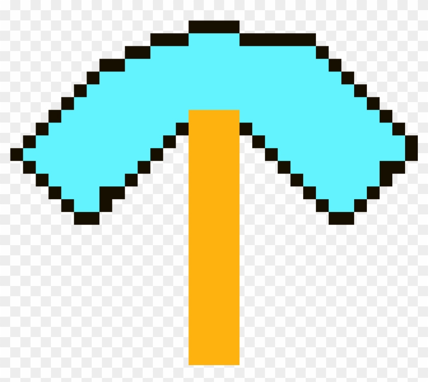 Diamond Pickaxe - Lightbulb Pixel Art #1668603