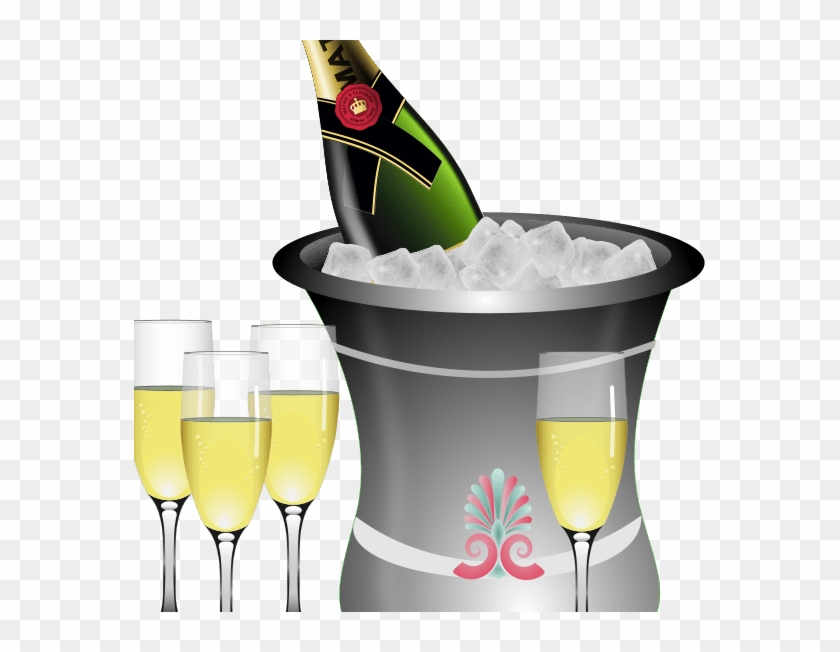 Champagne Clipart Cute - New Years Eve Transparent Png #1668807