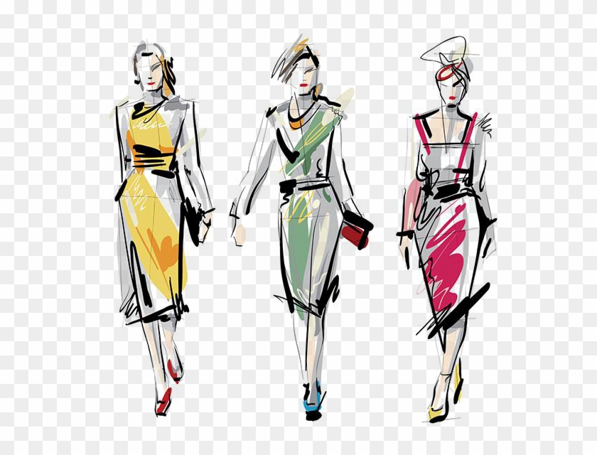 Fashion Clipart Fashion Drawing - Fashion Sketches Clip Art #1668873